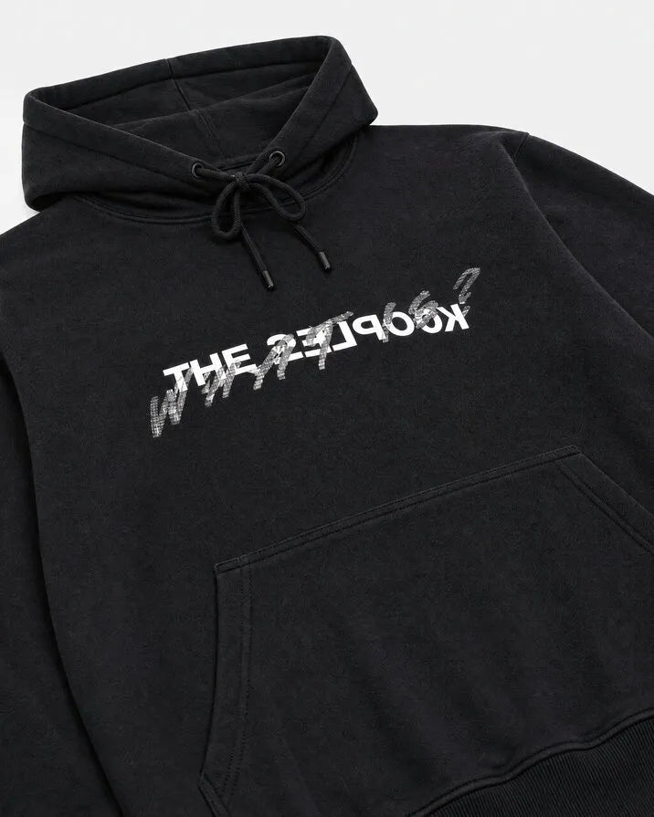 'What Is' Hoodie with Black Rhinestones