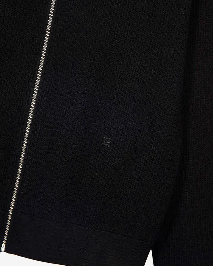 Black honeycomb cardigan