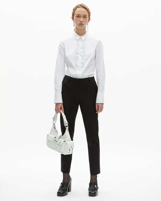 Tailored black wool pants