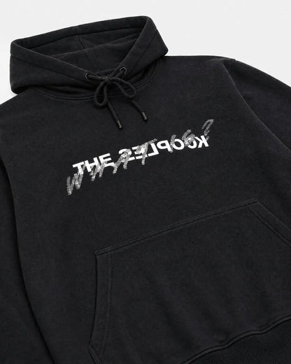 'What Is' Hoodie with Black Rhinestones