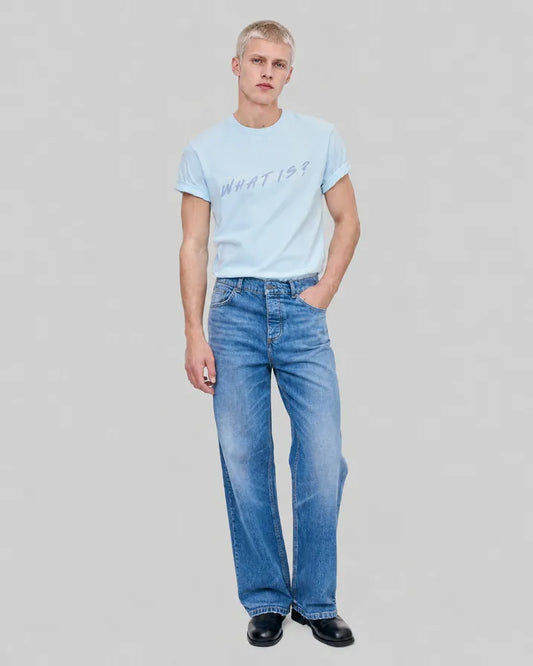 'What Is' Light Blue T-Shirt