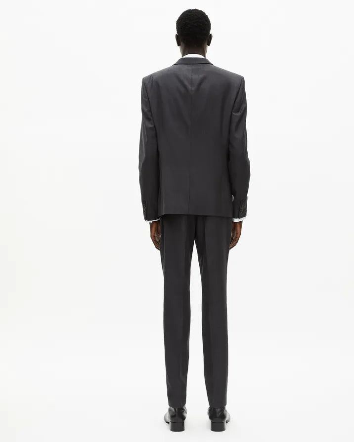 Slim-fit suit jacket in grey wool
