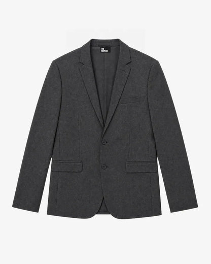 Slim-fit suit jacket in grey wool