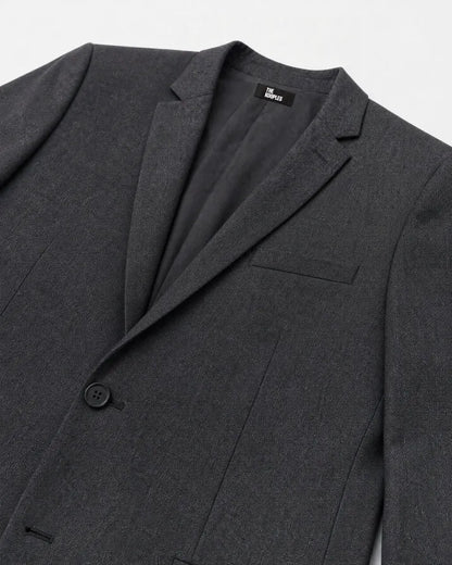Slim-fit suit jacket in grey wool
