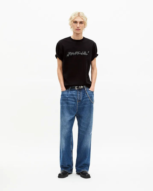 Black Metallic 'What Is' T-shirt