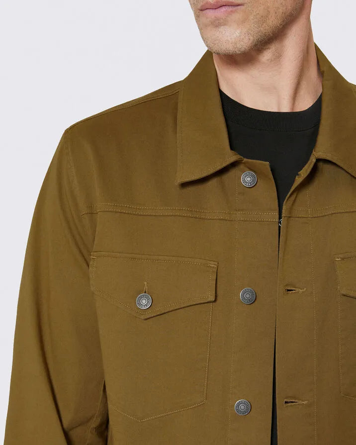 Overshirt with bronze patch pockets
