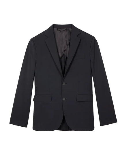 Navy wool suit jacket