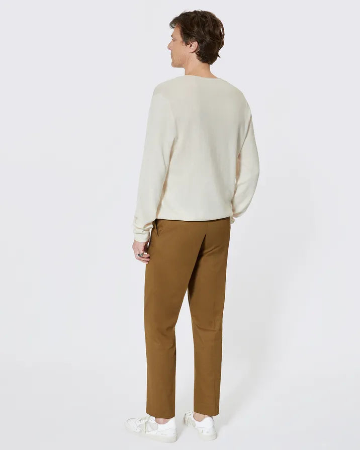 Beige tunic-neck sweater