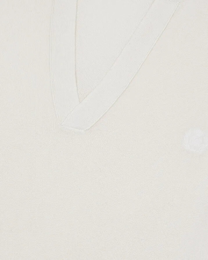 Beige tunic-neck sweater