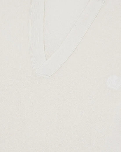 Beige tunic-neck sweater