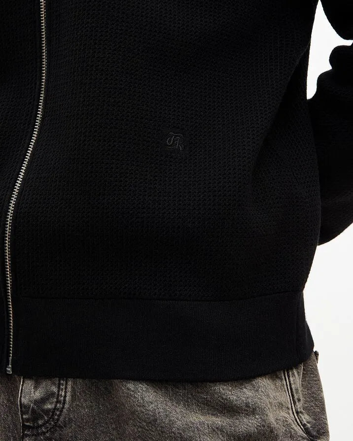 Black honeycomb cardigan