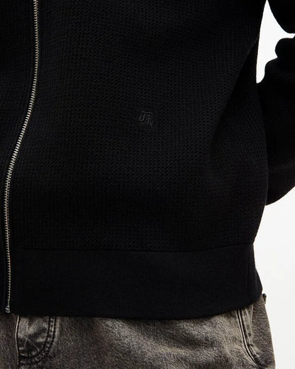 Black honeycomb cardigan