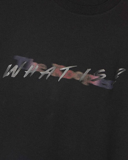 T-shirt with multicolored black logo