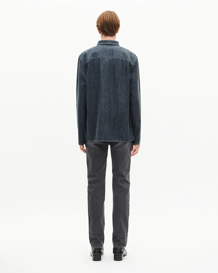Blue denim shirt