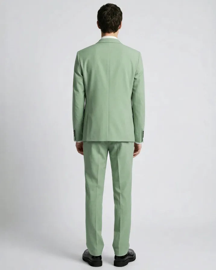 Green wool suit jacket