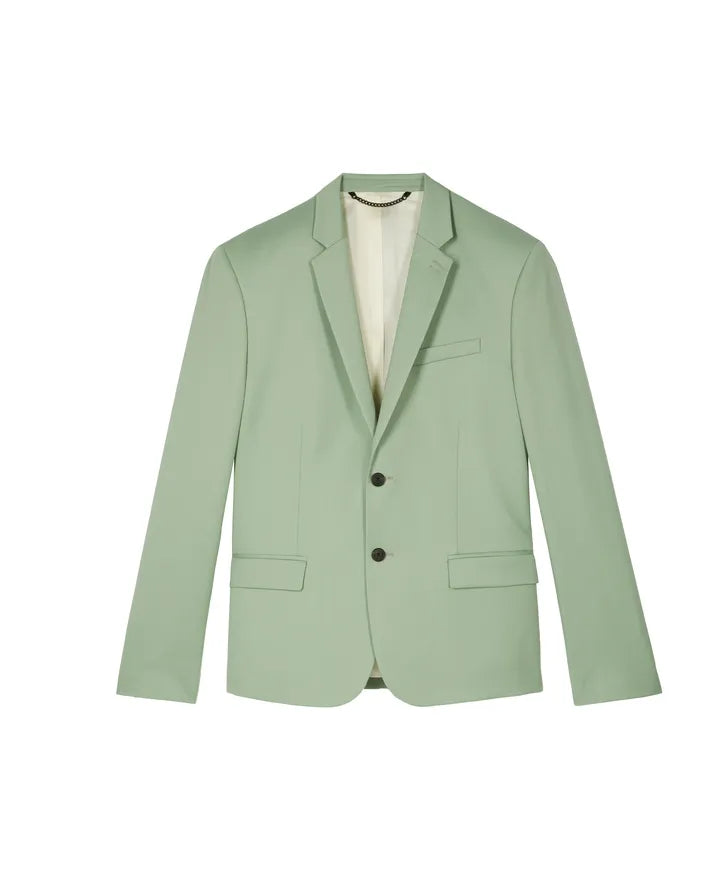 Green wool suit jacket
