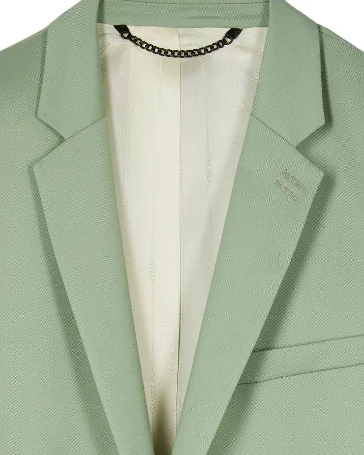 Green wool suit jacket