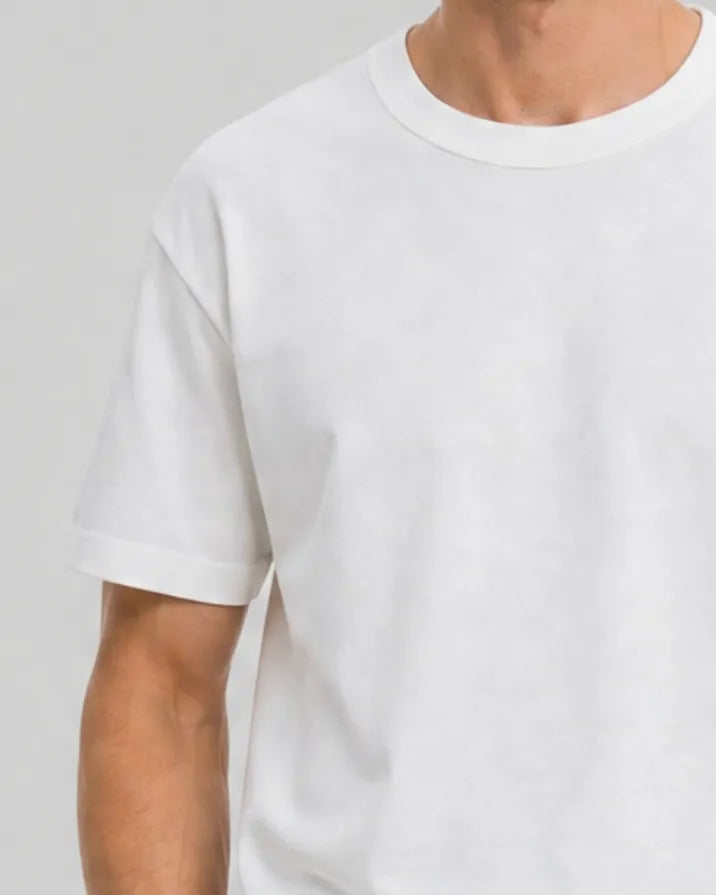 Solid white T-shirt