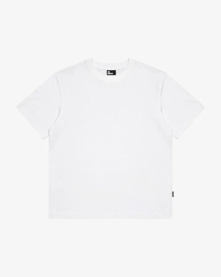 Solid white T-shirt