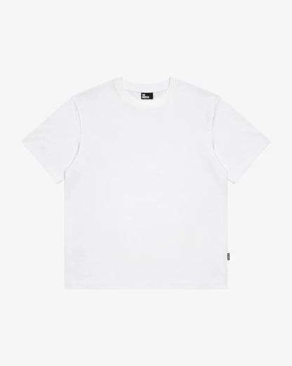 Solid white T-shirt