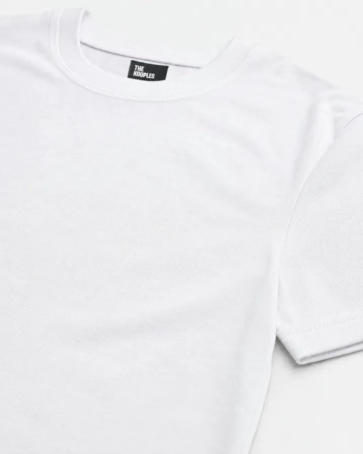 Solid white T-shirt