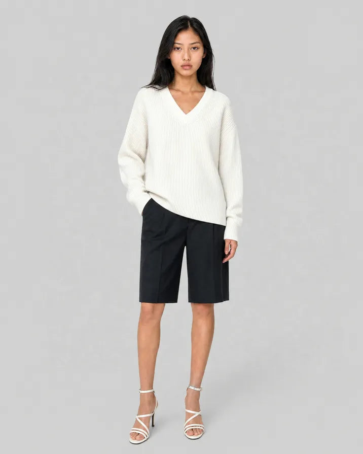 Natural-colored merino wool sweater