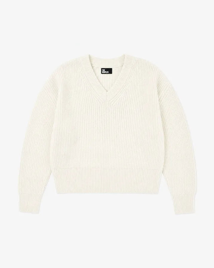 Natural-colored merino wool sweater