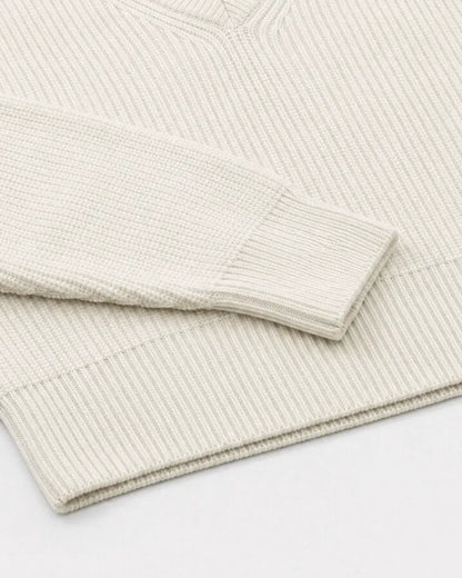 Natural-colored merino wool sweater