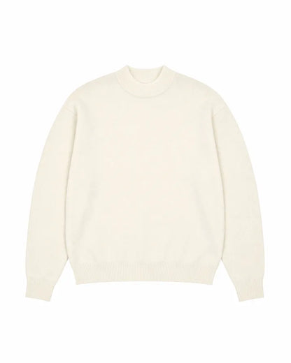 Ecru wool and cashmere sweater
