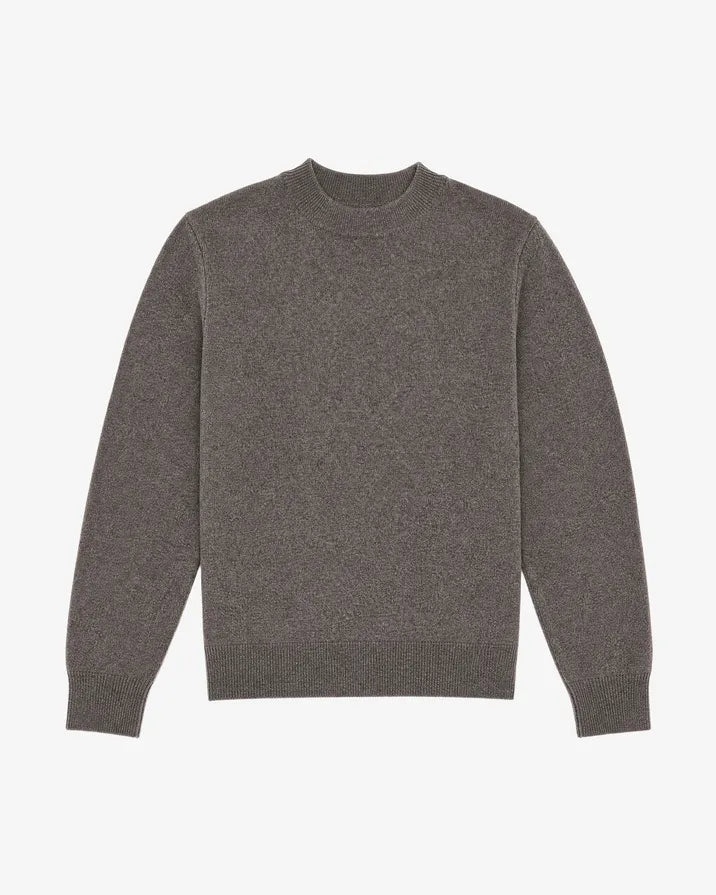 Brown wool and cashmere sweater