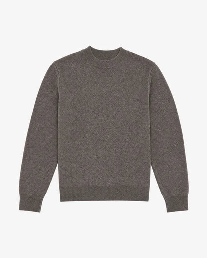 Brown wool and cashmere sweater
