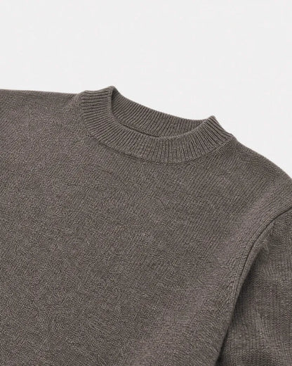 Brown wool and cashmere sweater